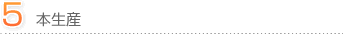 ５．本生産